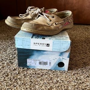 Sperry bluefish linen/pink mad